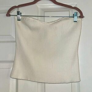 Sweetheart Strapless Sweater Top